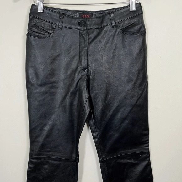 OSCAR  LEOPOLD | WIDE LEG LEATHER PANT - Picture 2 of 10